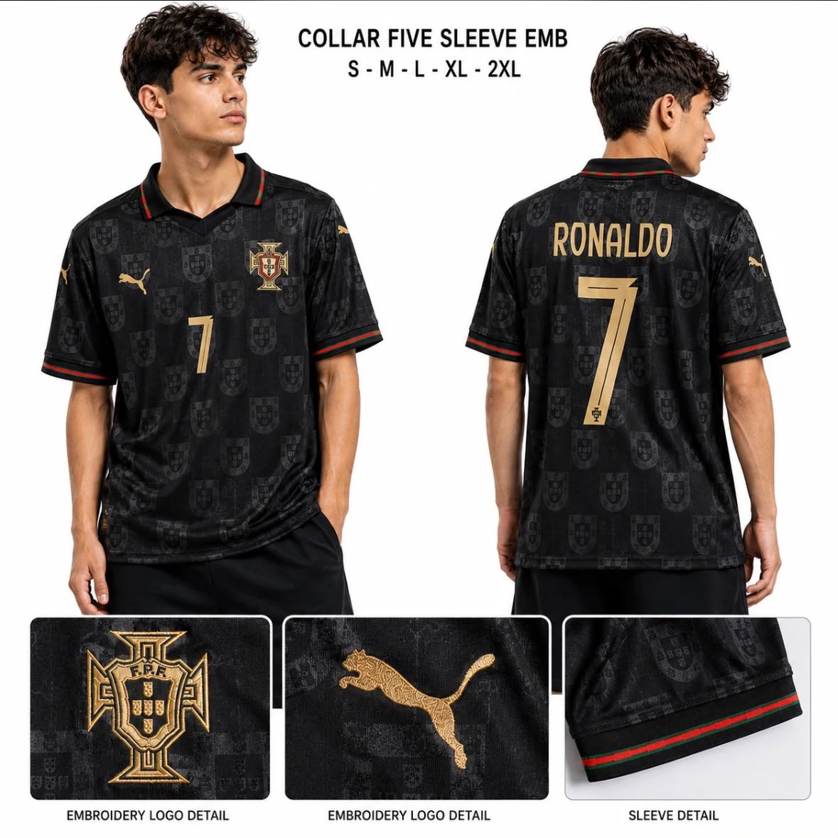 Five Sleeve Collar Embroidery